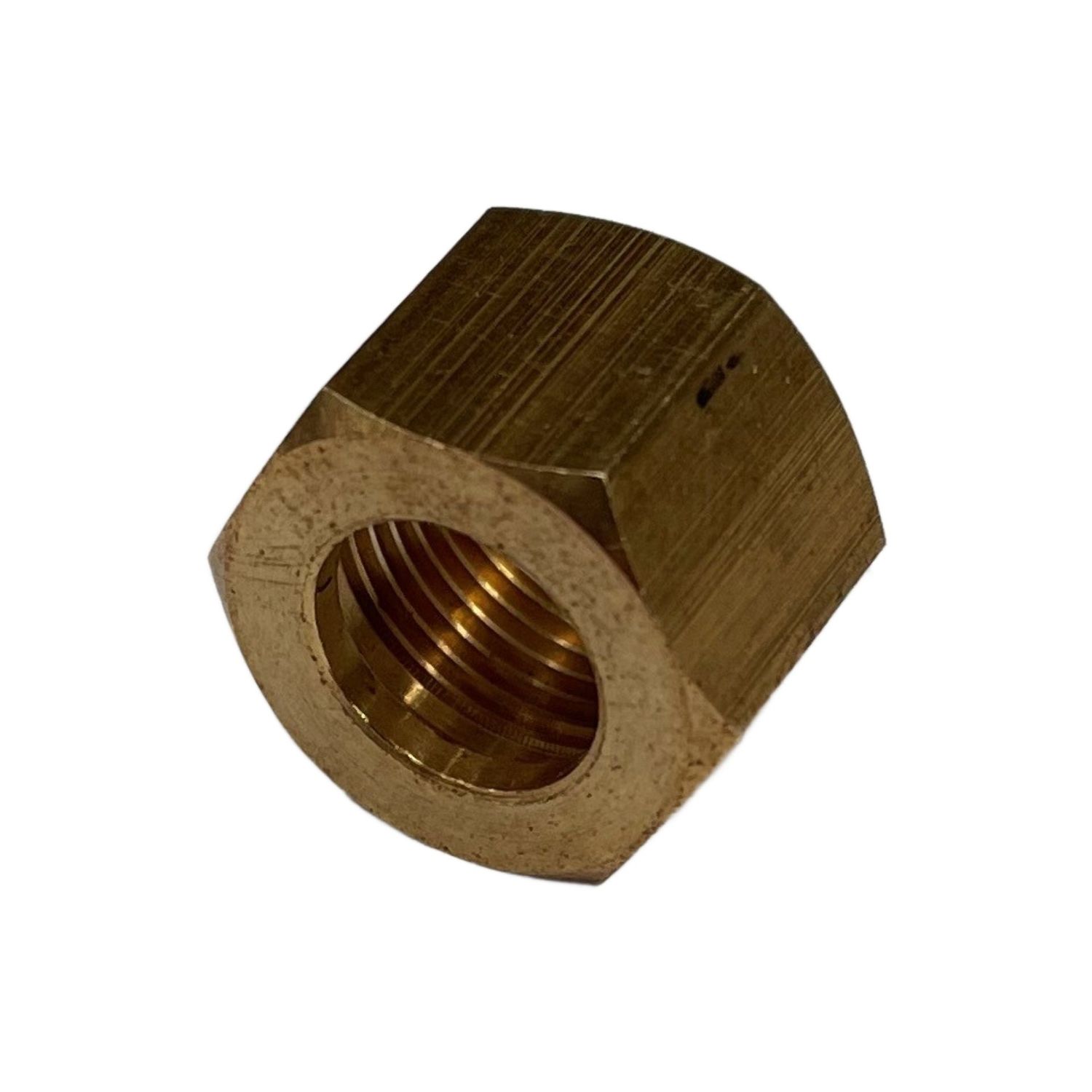 Brass Compression Nut 3/8" (9.5mm) Hose Tube with 9/16"x24 Female BSP Thread