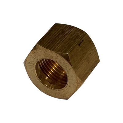 Brass Compression Nut 3/8" (9.5mm) Hose Tube with 9/16"x24 Female BSP Thread