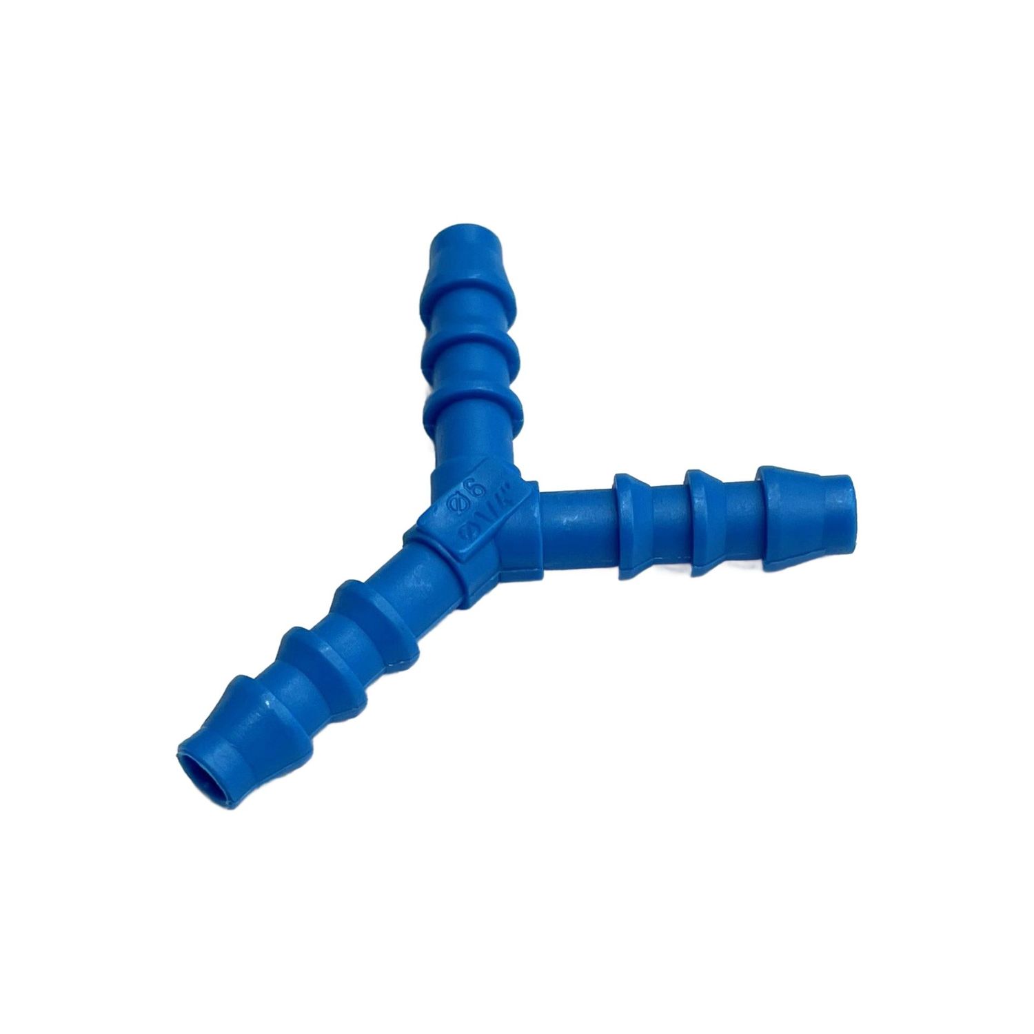 Nylon Plastic 3-Way Y Shape Tail Piece 1/4 Nylon Plastic 3-Way Y Shape Tail Piece 1/4" (6.3mm) Barbed Hose Tube Ends