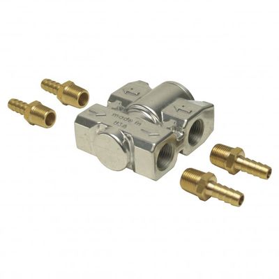 Derale Billet Style Aluminum Fluid Control Thermostat with 3/8 Derale Billet Style Aluminum Fluid Control Thermostat with 3/8" NPT ports 13011