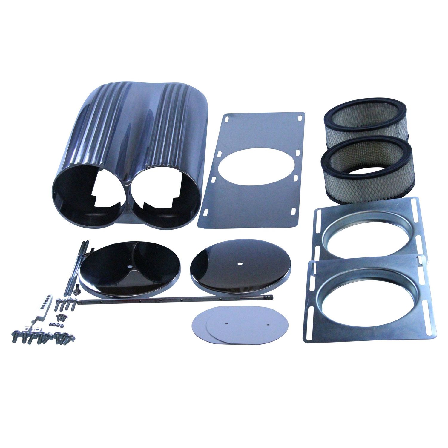 Scoop Shotgun Single/Dual Finned Polished Alloy Hood Scoop 19.5 Scoop Shotgun Single/Dual Finned Polished Alloy Hood Scoop 19.5" Long