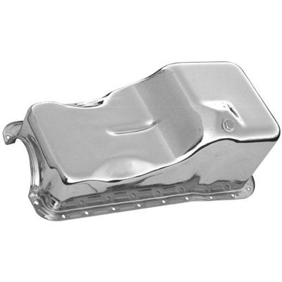 Oil Pan Ford Windsor 221-260-289-302 1963-96 Front Sump Stock Capacity Chrome Oil Pan Ford Windsor 221-260-289-302 1963-96 Front Sump Stock Capacity Chrome