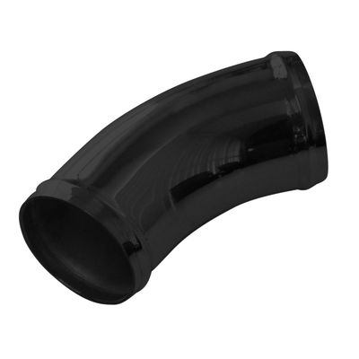 Intake Pipe Intercooler 3" (76mm) OD 45 Degree Black Alloy Pipe 6" (150mm)