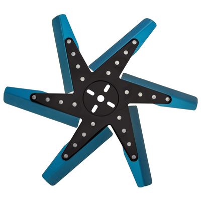 Derale High Performance Flex Fan 17 Inch Blue Blade Black Hub 19917 Derale High Performance Flex Fan 17 Inch Blue Blade Black Hub 19917