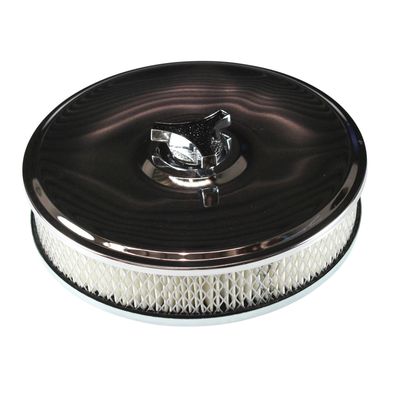 Chrome Air Filter/Air Cleaner 9 Chrome Air Filter/Air Cleaner 9" Wide x 2" Tall Suit Weber 32/36 DGV DGAV Carburettor