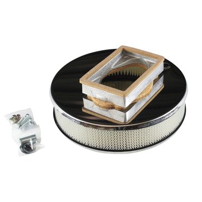 Chrome Air Filter/Air Cleaner 8-3/4 Chrome Air Filter/Air Cleaner 8-3/4" Wide x 55mm Tall 64mm Low Profile Centre Stud