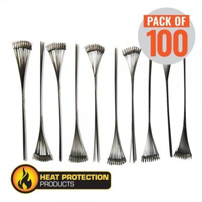 Exhaust Wrap Stainless Steel Locking Ties 355mm(14 Inch) Long Heavy Duty Qty 100