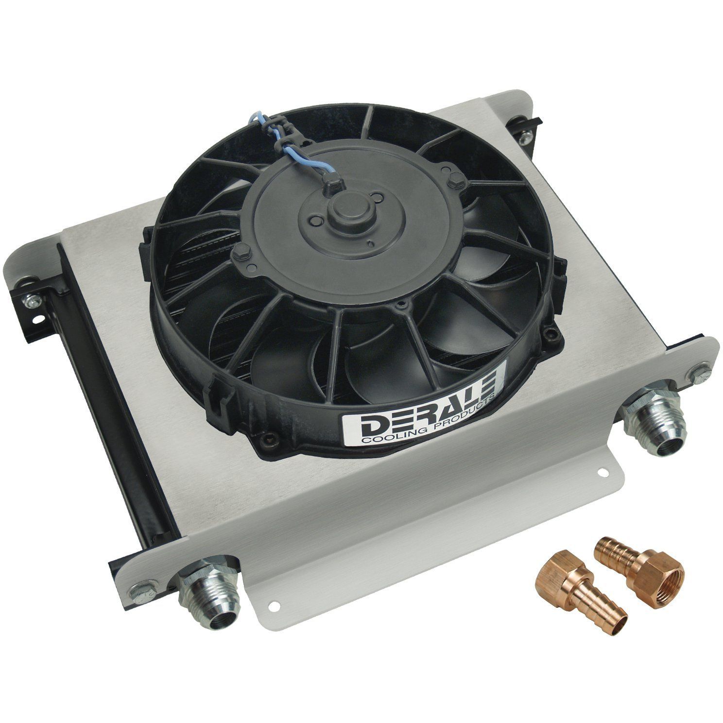 Derale Hyper-Cool Fluid Cooler 25 Row 13"x10"x5-5/8" 8" Fan 15865