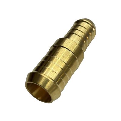 Brass Straight Reducing Joiner 5/8" (15.9mm) to 3/4" (19.1mm) Hose Tube Ends