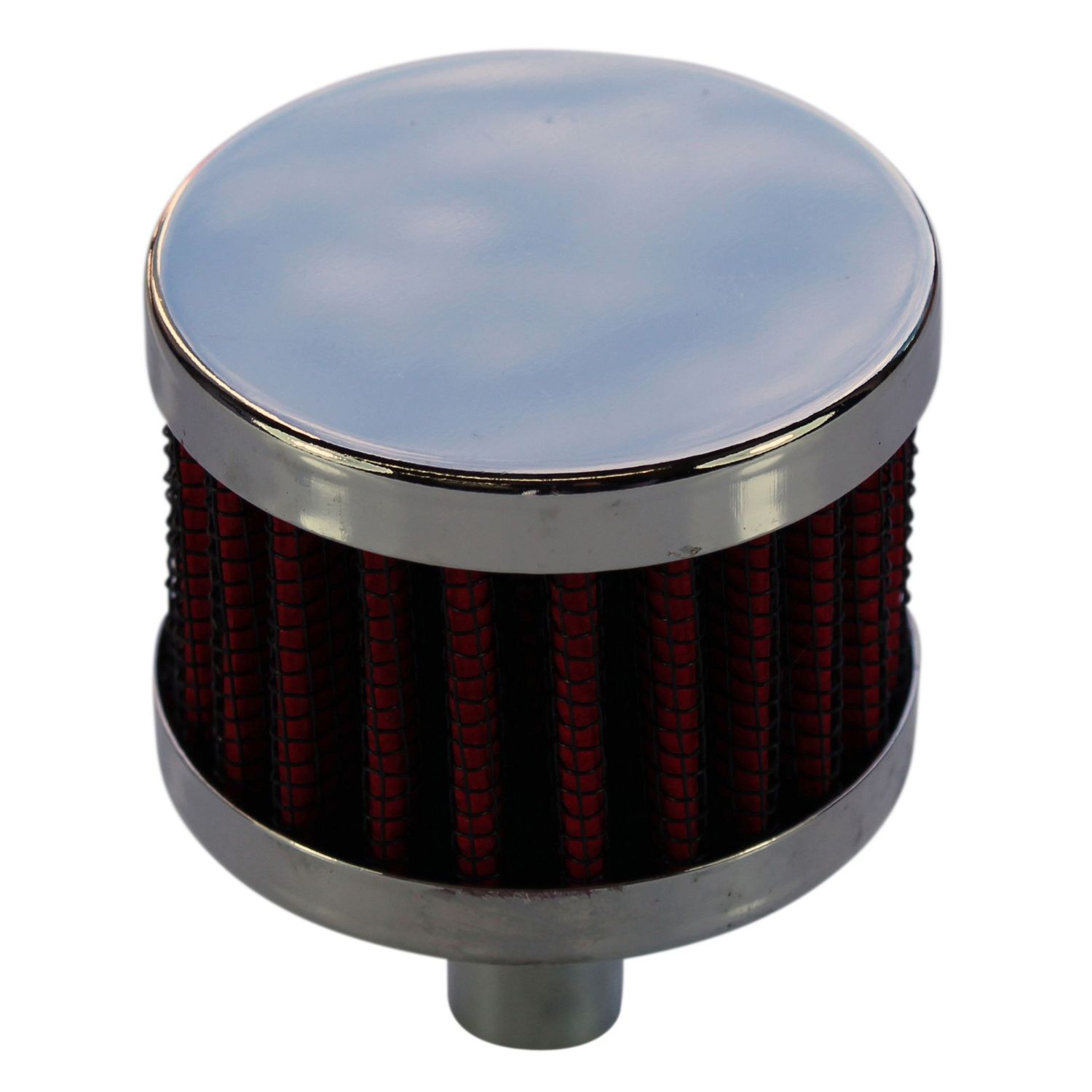 Vent Tube Breather Crankcase 1/2 Vent Tube Breather Crankcase 1/2"(13mm) Chrome Top Red Element