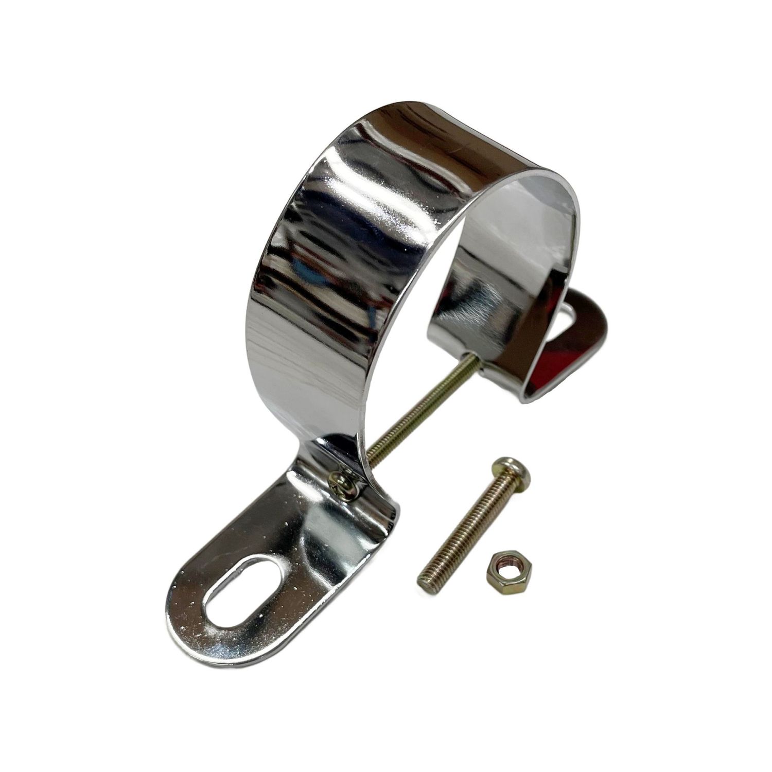 Coil Bracket Chrome Steel Standard Universal Style with hardware