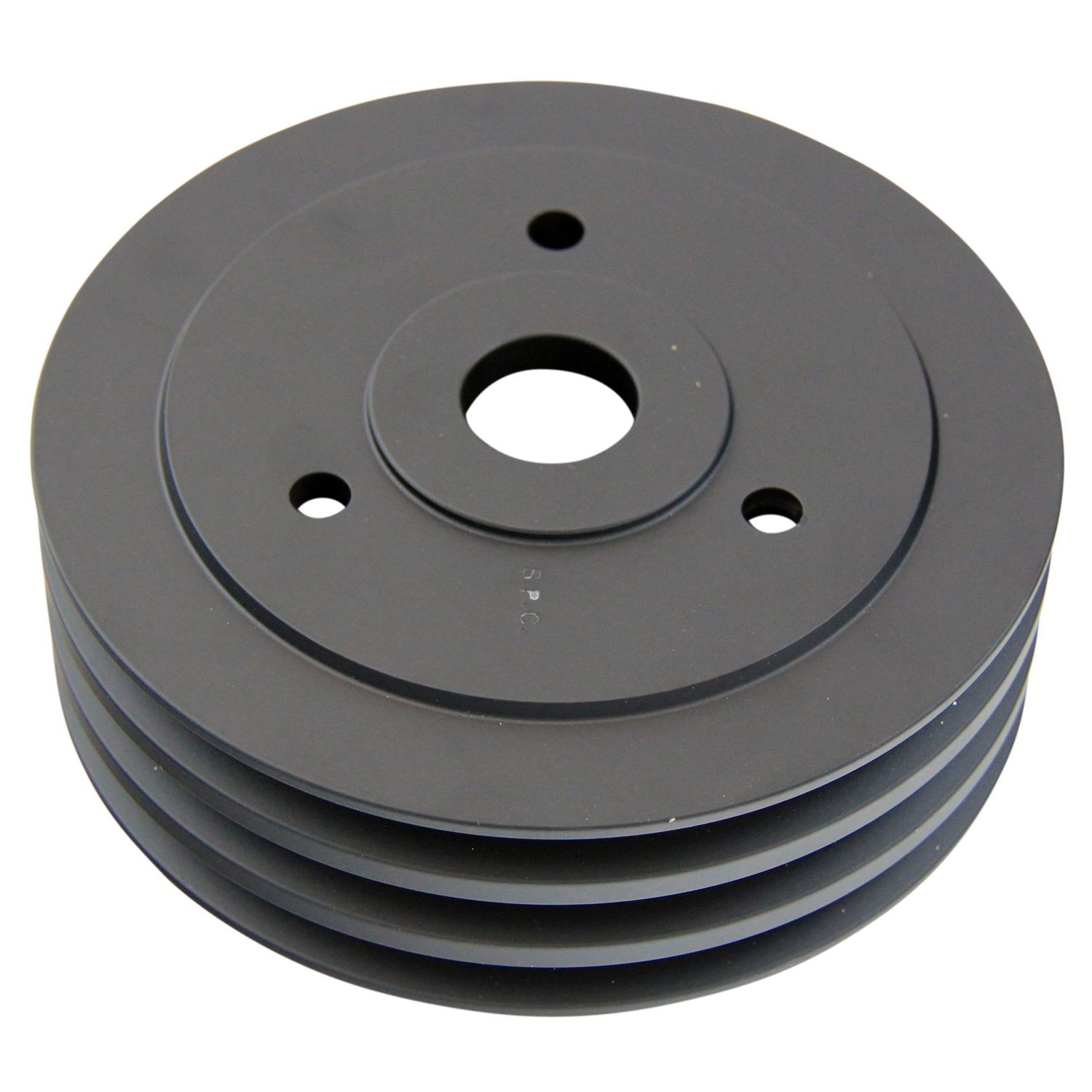 Pulley Crankshaft Triple Groove Swp Black Alloy Big Block Chevrolet 396-454