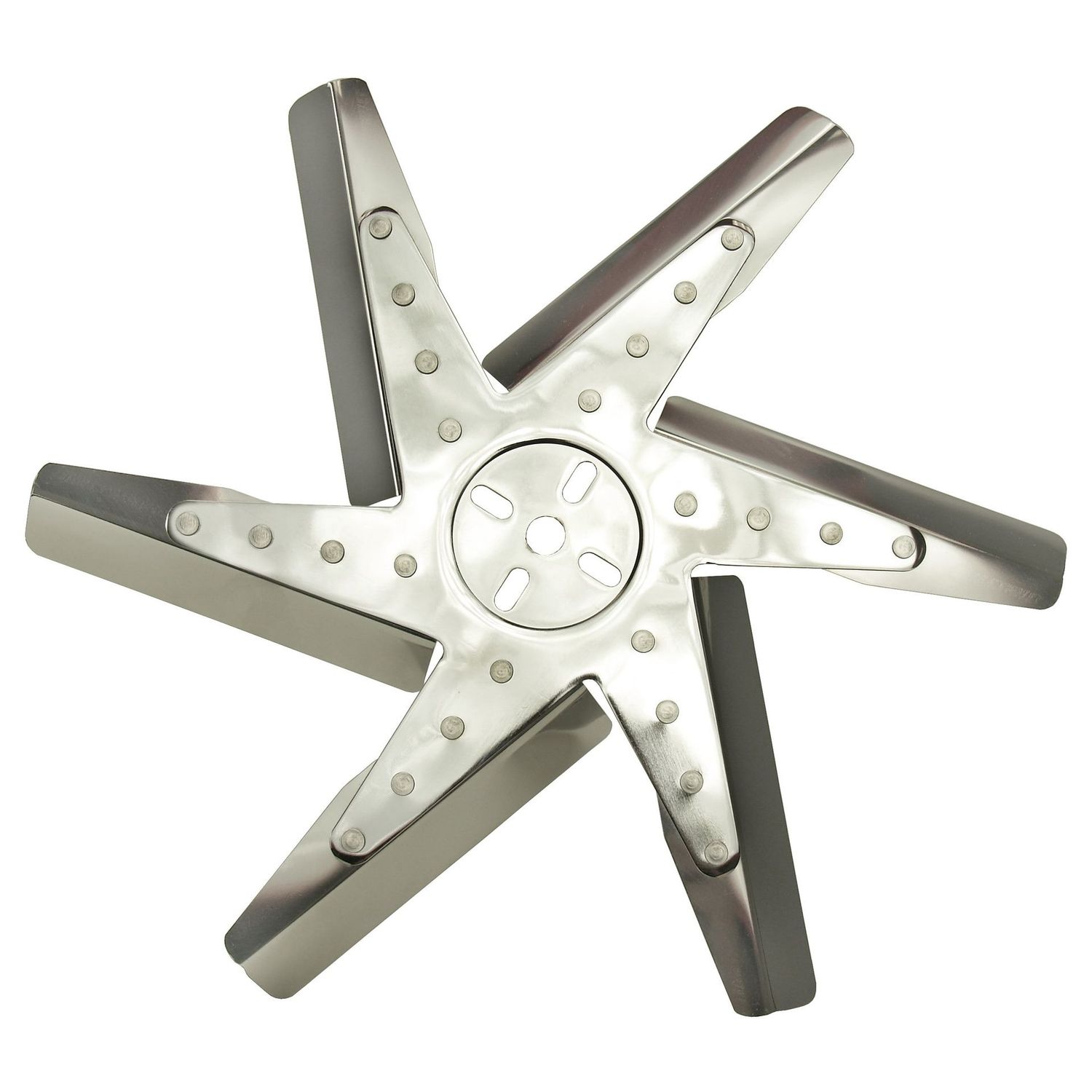 Derale High Performance Flex Fan 17 Inch Stainless Blade Chrome Hub 19217 Derale High Performance Flex Fan 17 Inch Stainless Blade Chrome Hub 19217