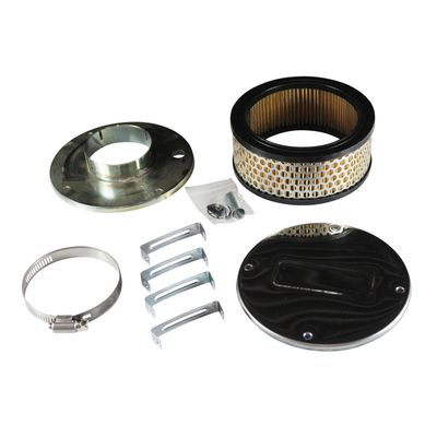 Chrome Air Filter/Air Cleaner 5-1/2" Wide x 55mm Tall 63mm Mikuni DIDTA DIDSA