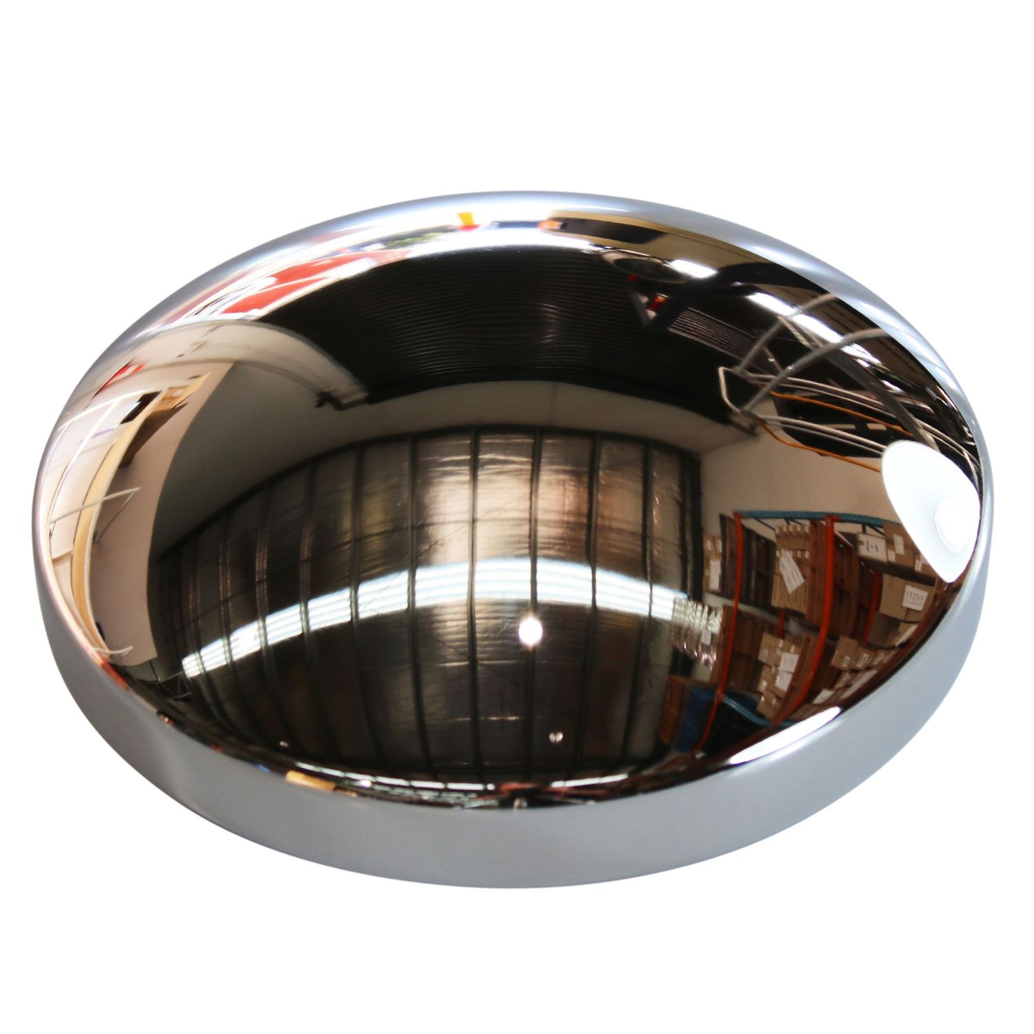 Baby Moon Chrome Steel Centre Hub Cap Steel Smoothie 294mm ID x 80mm High Baby Moon Chrome Steel Centre Hub Cap Steel Smoothie 294mm ID x 80mm High