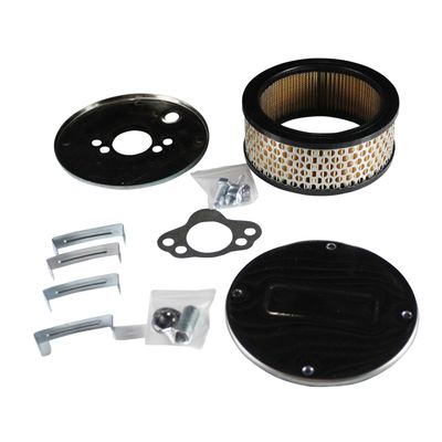 Chrome Air Filter/Air Cleaner 5-1/2" Wide x 55mm Tall SU H4 HD4 HIF4 HS4  1-1/2" Paper Elem