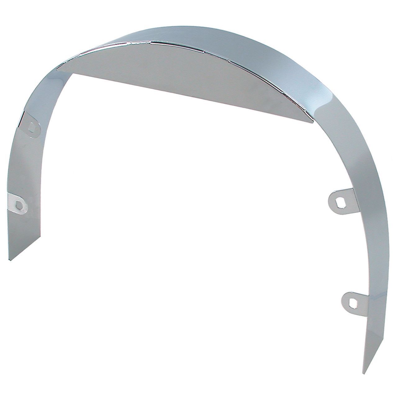 Radiator Fan Shroud Chrome 3" Wide Universal + Mount Hardware 20" Diameter