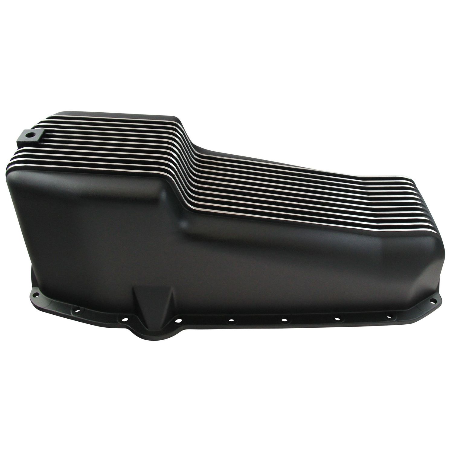 Oil Pan Chevrolet Small Block 55-79 Black Alloy-Aluminium Finned Oil Pan Chevrolet Small Block 55-79 Black Alloy-Aluminium Finned
