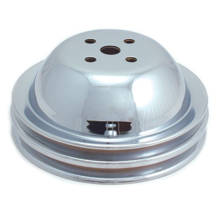 Pulley Water Pump Double Groove Swp Chrome Steel Big Block Chevrolet 396-454 Pulley Water Pump Double Groove Swp Chrome Steel Big Block Chevrolet 396-454