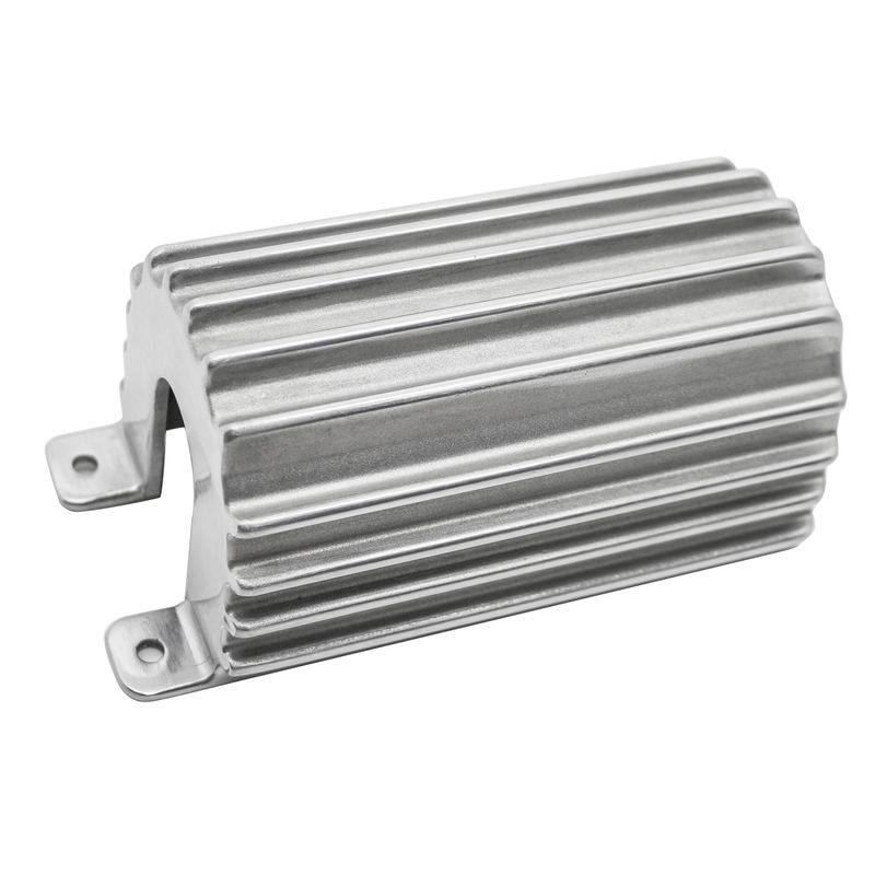 Ignition Coil Cover Finned Aluminium for Round Coil (Polished)