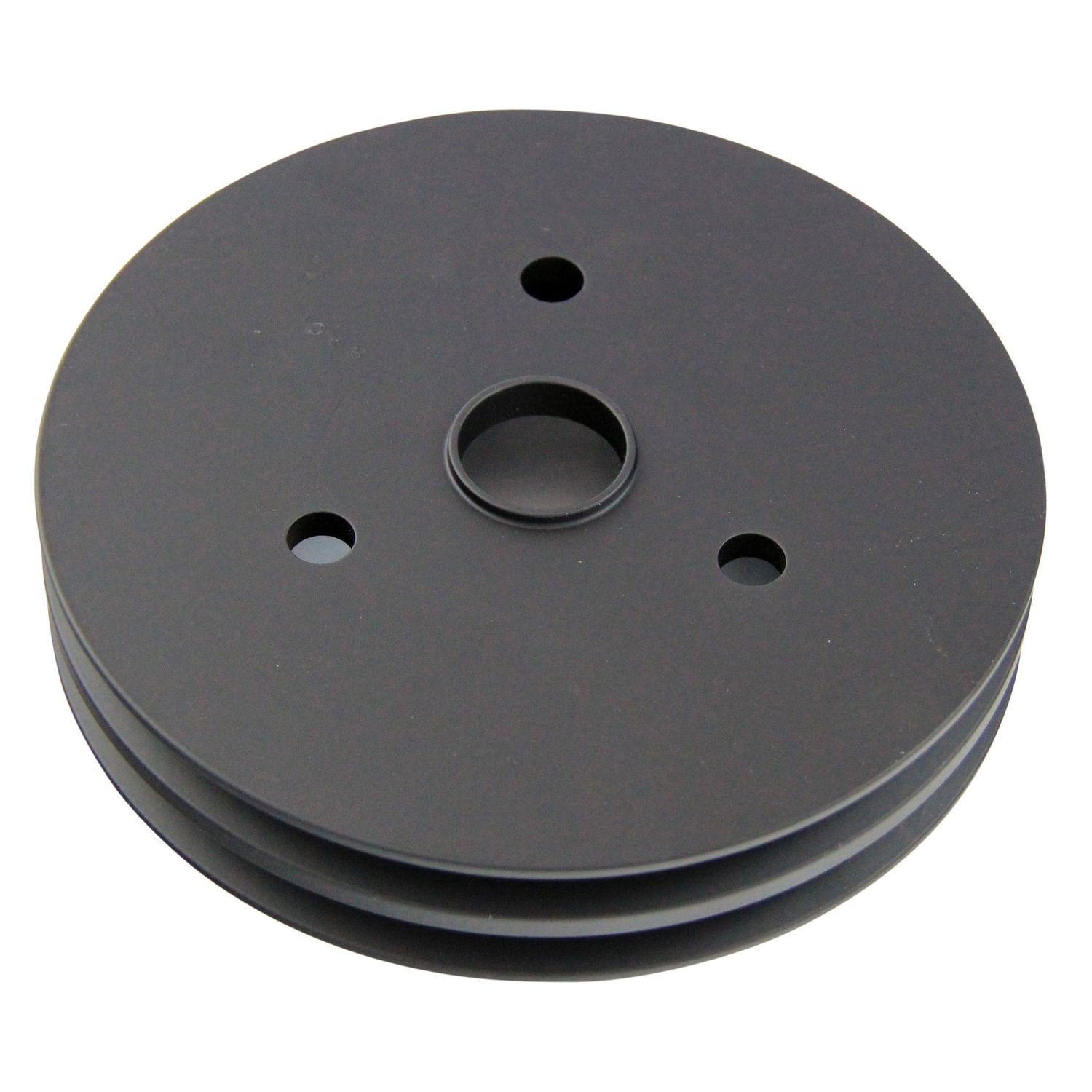 Pulley Crankshaft Double Groove Swp Black Alloy Small Block Chevrolet 265-400 Pulley Crankshaft Double Groove Swp Black Alloy Small Block Chevrolet 265-400