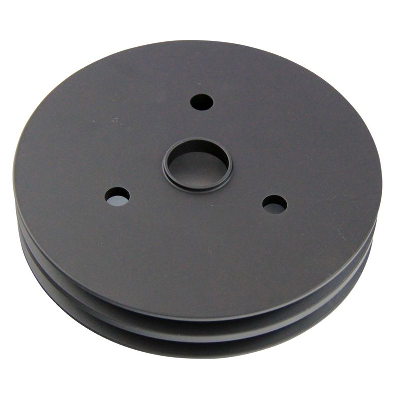 Pulley Crankshaft Double Groove Swp Black Alloy Small Block Chevrolet 265-400