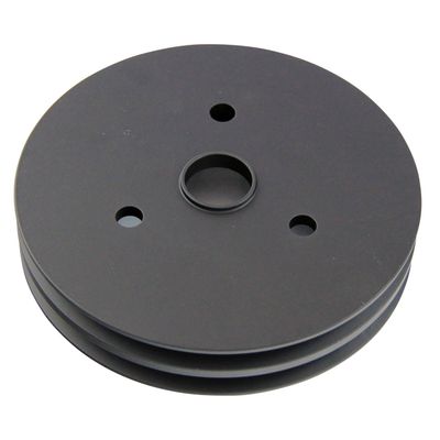 Pulley Crankshaft Double Groove Swp Black Alloy Small Block Chevrolet 265-400