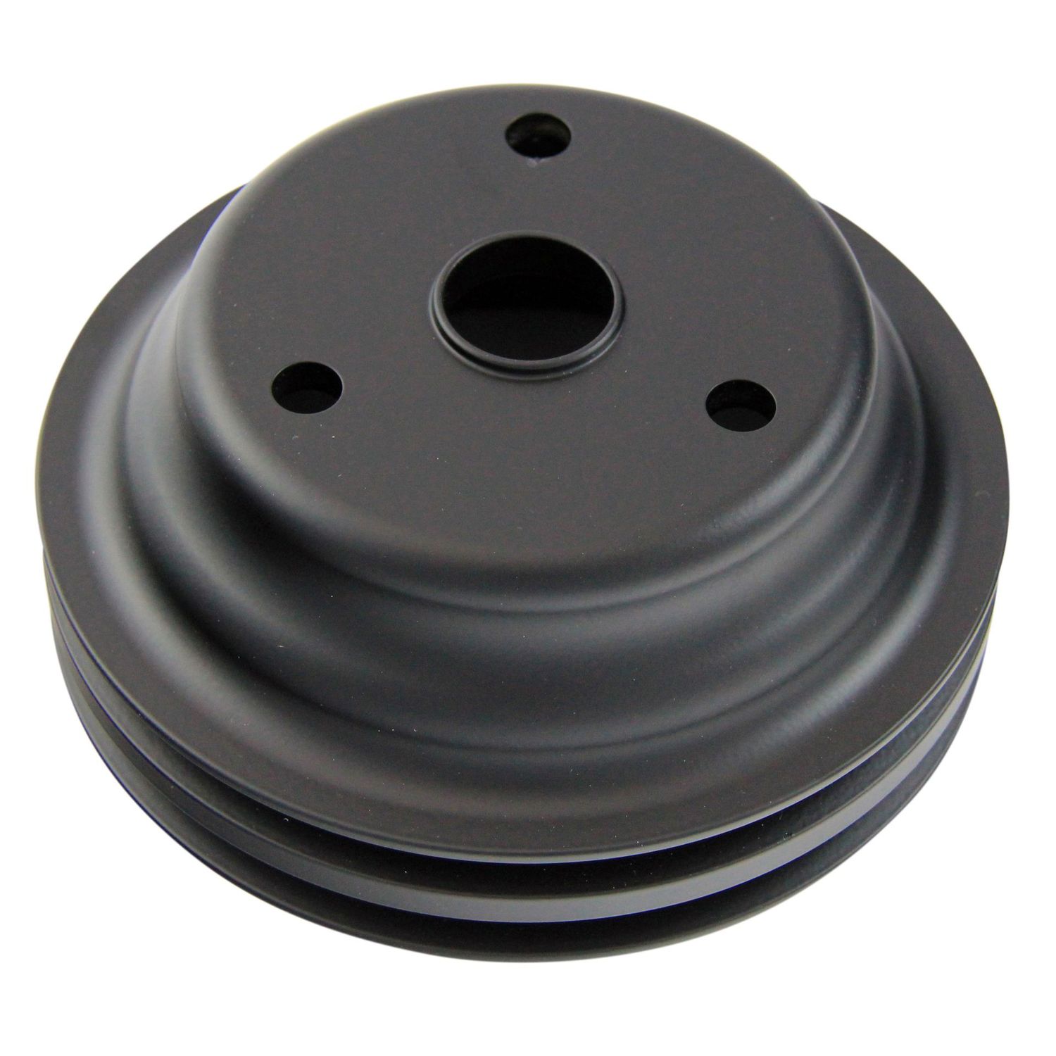 Pulley Crankshaft Double Groove Lwp Black Alloy Small Block Chevrolet 265-400