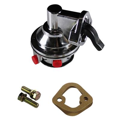 Fuel Pump Small Block Chevrolet V8 262-400 Chrome Mechanical 6psi 300lph