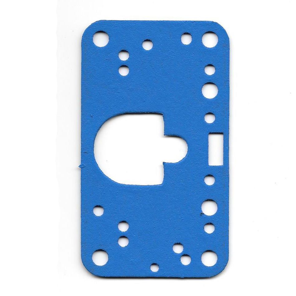 Holley Carburettor Gasket Metering Block Spreadbore Blue Non Stick Reusable (Ref. Fuelmiser HYP52)