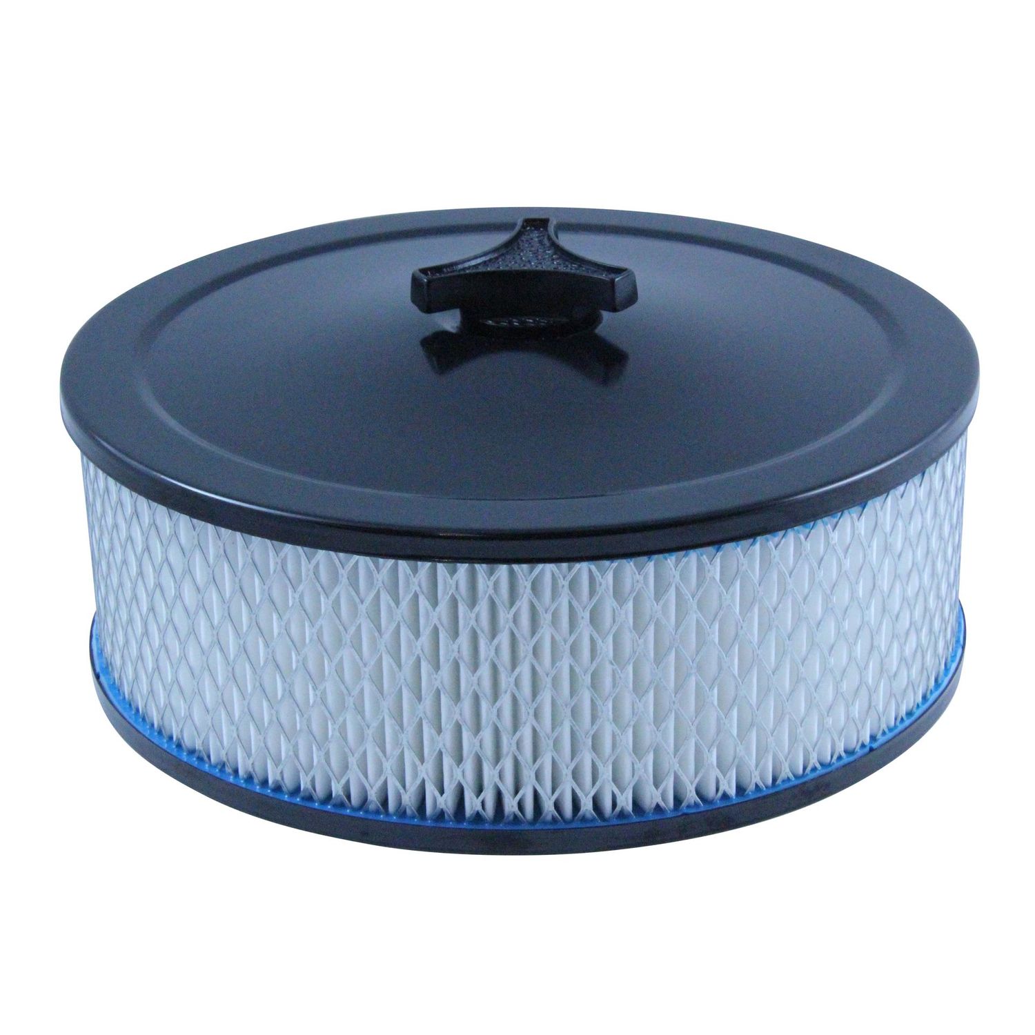 Black Air Filter/Air Cleaner 9" Wide x 3" Tall Holley Edelbrock Quadrajet Carburettor