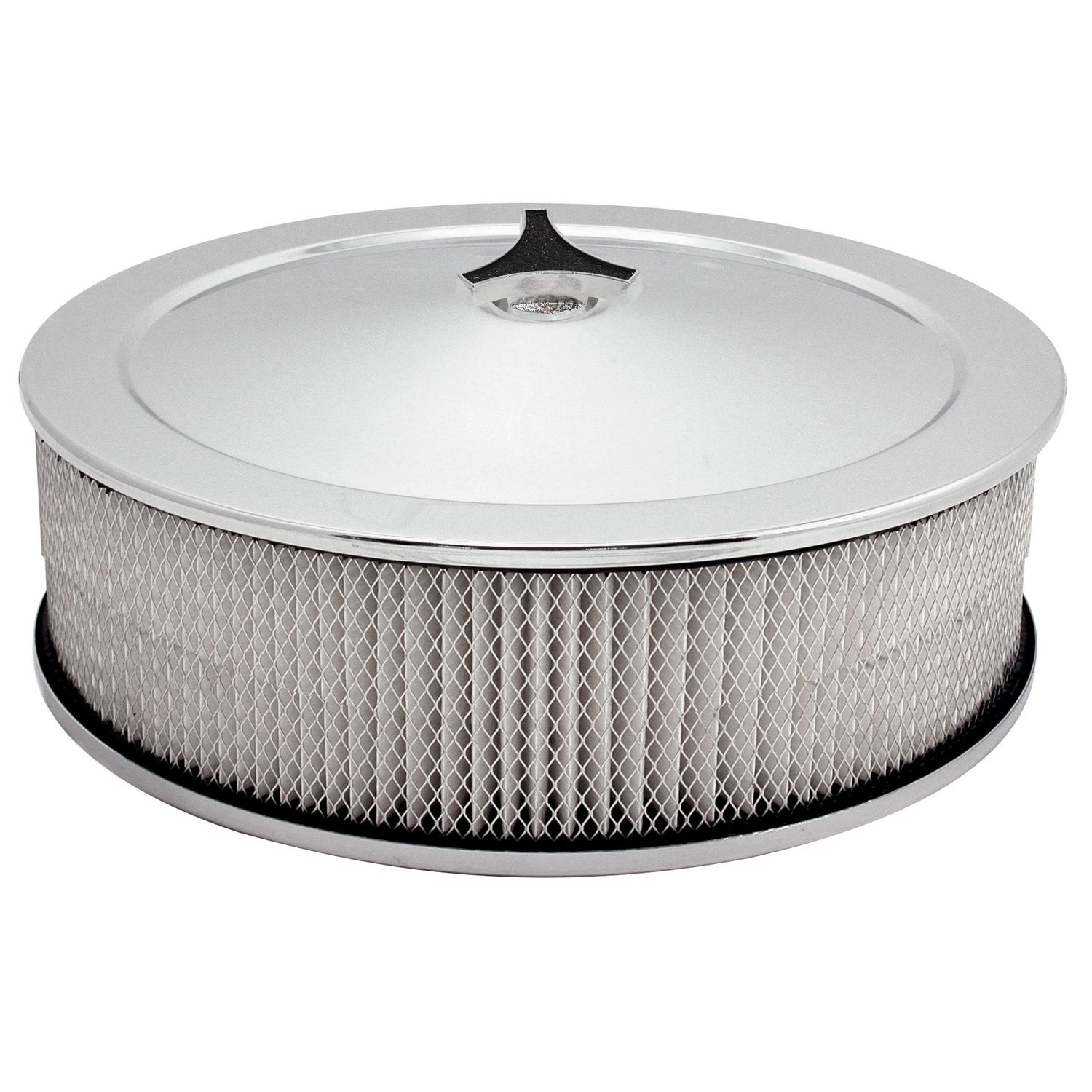 Chrome Air Filter/Air Cleaner 14 Chrome Air Filter/Air Cleaner 14" x 4" Holley or Holden Quadrajet Base Paper Element
