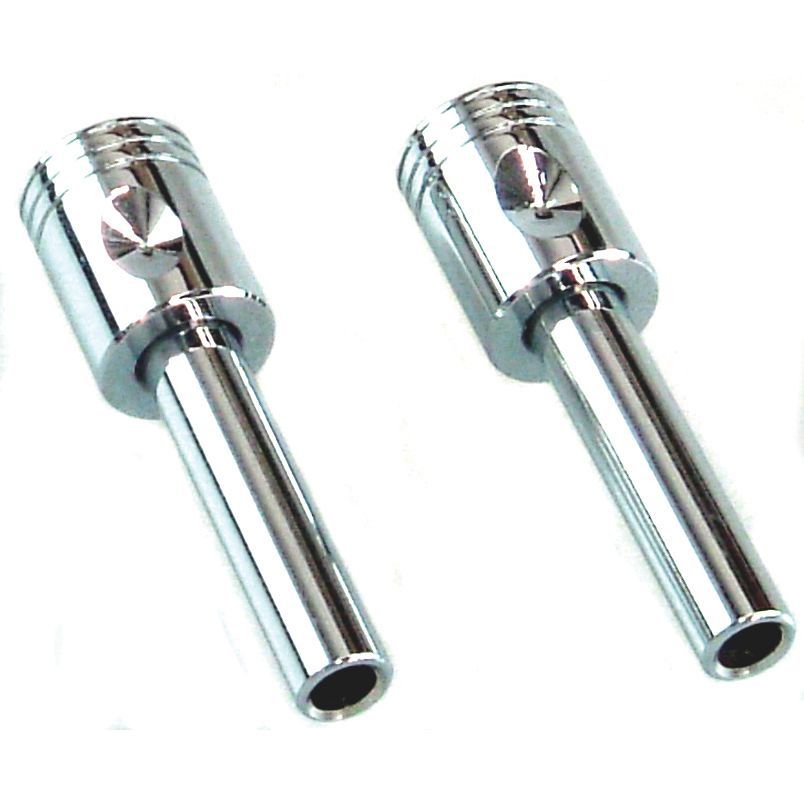 Door Lock Knobs Chrome Pistons Universal set of 2 Holden/Ford