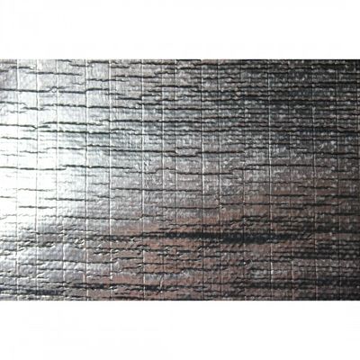 Heat Shield Mat 1m x 1.3m Aluminised Fibreglass with adhesive Rated 590'C