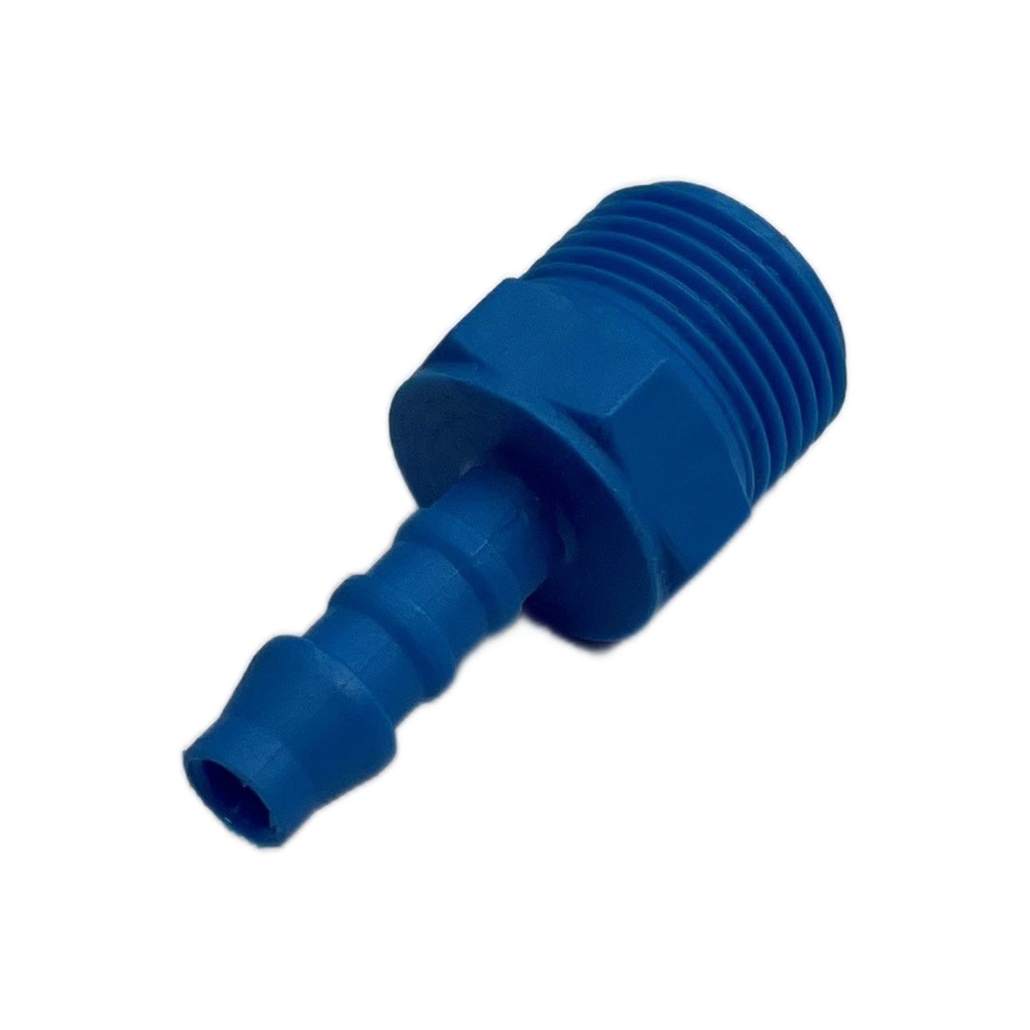 Nylon Plastic Male Tail Fitting 1/4" (6.3mm) Hose Tube End to 3/8" (16.7mm) Male BSP Thread