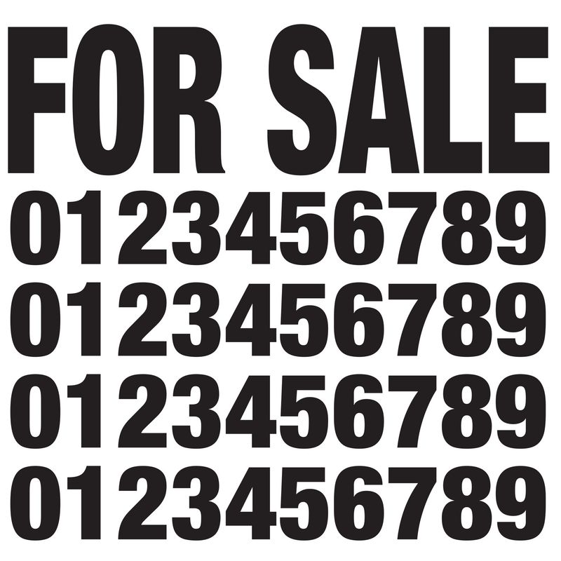 'For Sale' Decal Kit - Large White