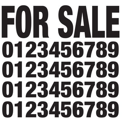 'For Sale' Decal Kit - Large White