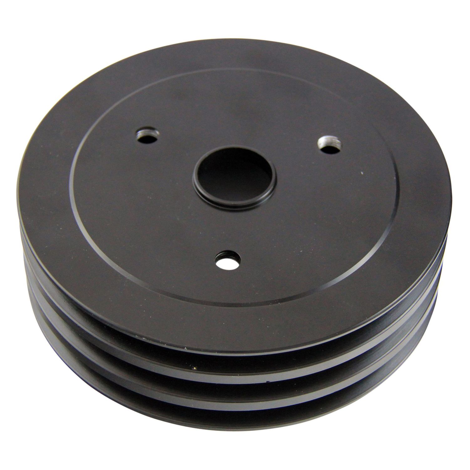 Pulley Crankshaft Triple Groove Swp Black Alloy Small Block Chevrolet 265-400 Pulley Crankshaft Triple Groove Swp Black Alloy Small Block Chevrolet 265-400