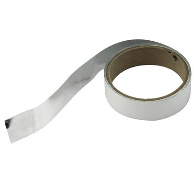Heat Foil Tape 50mm x 3mt Silver Rated -55c to +150c, adhesive backed