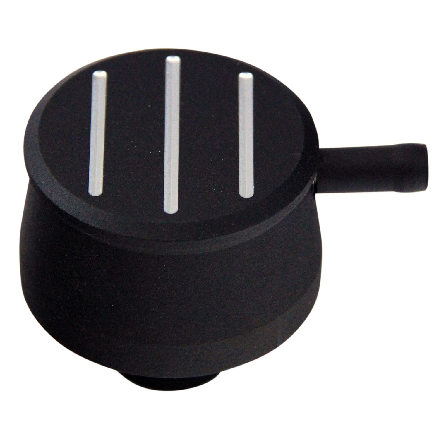 Valve Rocker Cover Breather Cap Push In 1"(25mm) Neck Alloy Black Ball Milled with Pcv