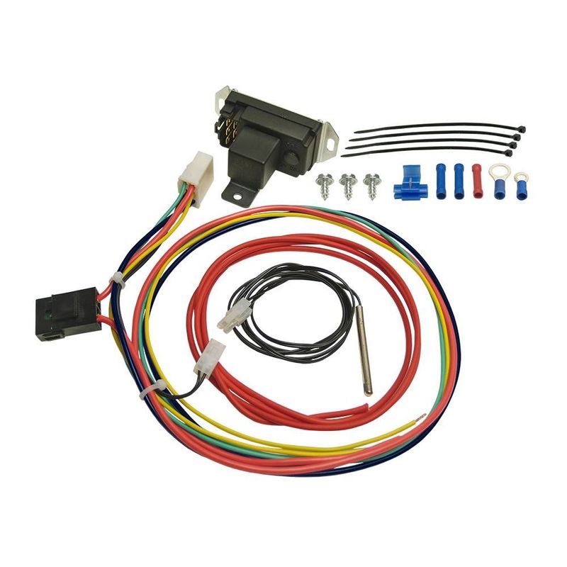 Derale Adjustable Electric Dual Fan Controller Thermostat 150'-240'F 25amp 16759