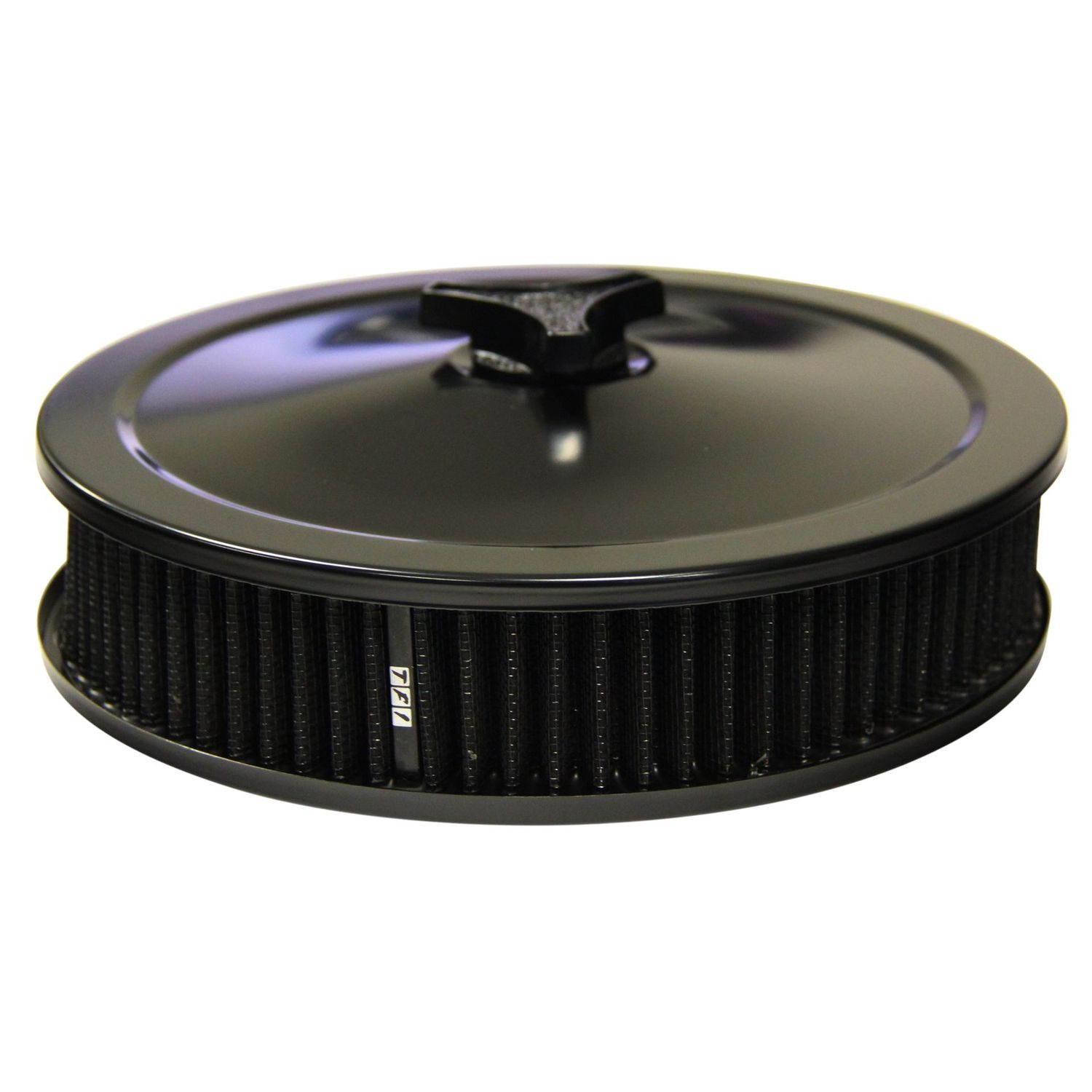 Black Air Filter/Air Cleaner 9" Wide x 2" Tall Holley Edelbrock Quadrajet Carburettor