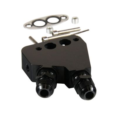 Oil Cooler Adaptor Kit GM LS1 LS2 LS3 LS6 LS7 Gen 4 Engines Black -10AN Male Oil Cooler Adaptor Kit GM LS1 LS2 LS3 LS6 LS7 Gen 4 Engines Black -10AN Male