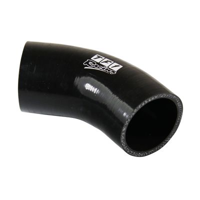 Silicone Hose Black 45 Deg Elbow 50mm (2") ID, 50mm Leg Length