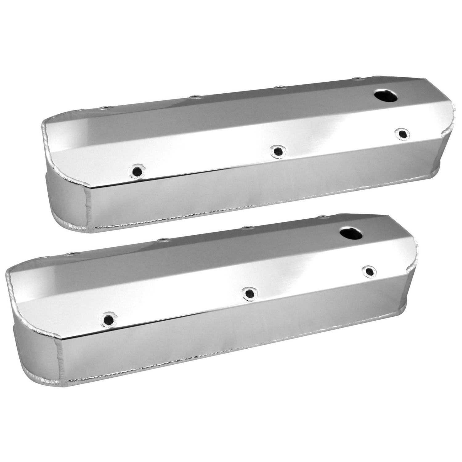 Valve Rocker Covers Fabricated Chevrolet BB 396-502 Tall Aluminium Anodised with Rails