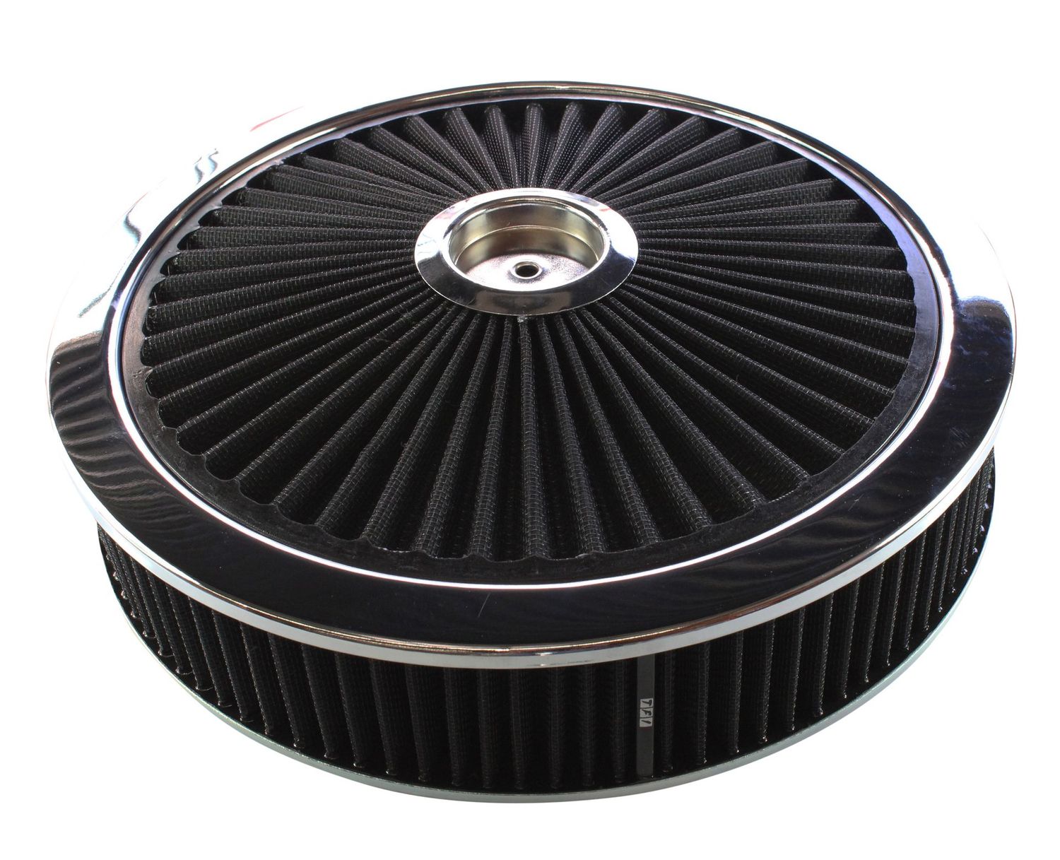 Extraflow Black Chrome Air Filter/Air Cleaner 14" x 3" Holley Holden Quadrajet Base