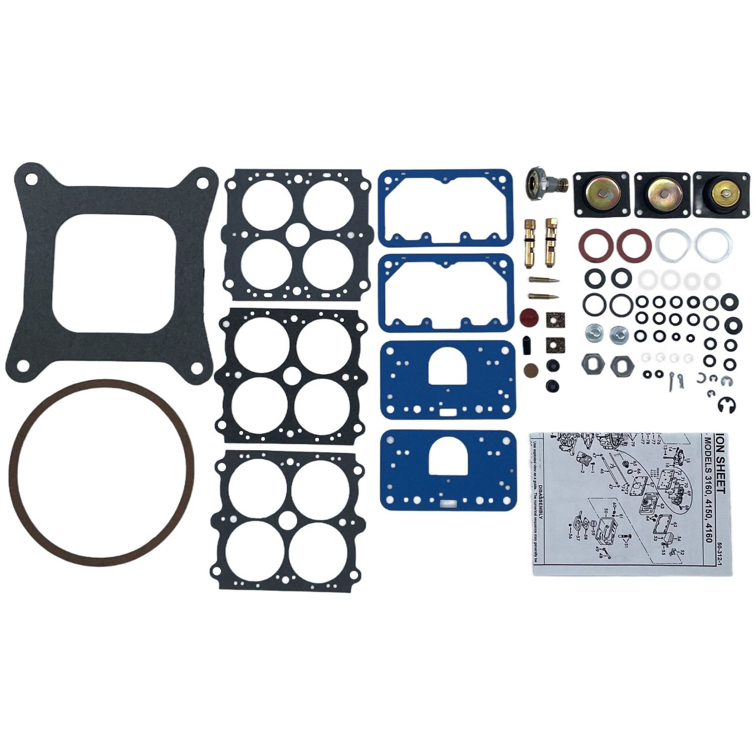 Genuine Carburettor Rebuild Kit Genuine Holley Square Bore Double Pump Kit [HY361]