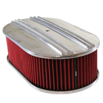 Oval Dual Centre Finned Air Filter/Air Cleaner 15 Oval Dual Centre Finned Air Filter/Air Cleaner 15" x 4" Holley Edelbrock Quadrajet Carter