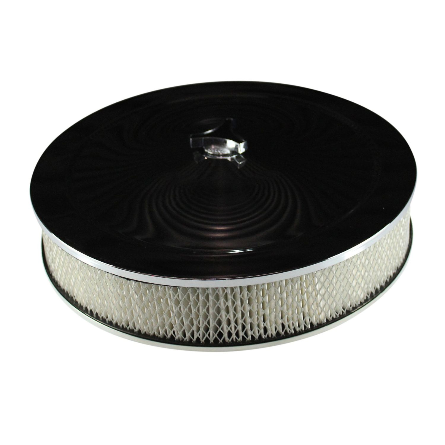 Chrome Air Filter/Air Cleaner 14" x 3" Holley Rochester Recessed Base Paper Element