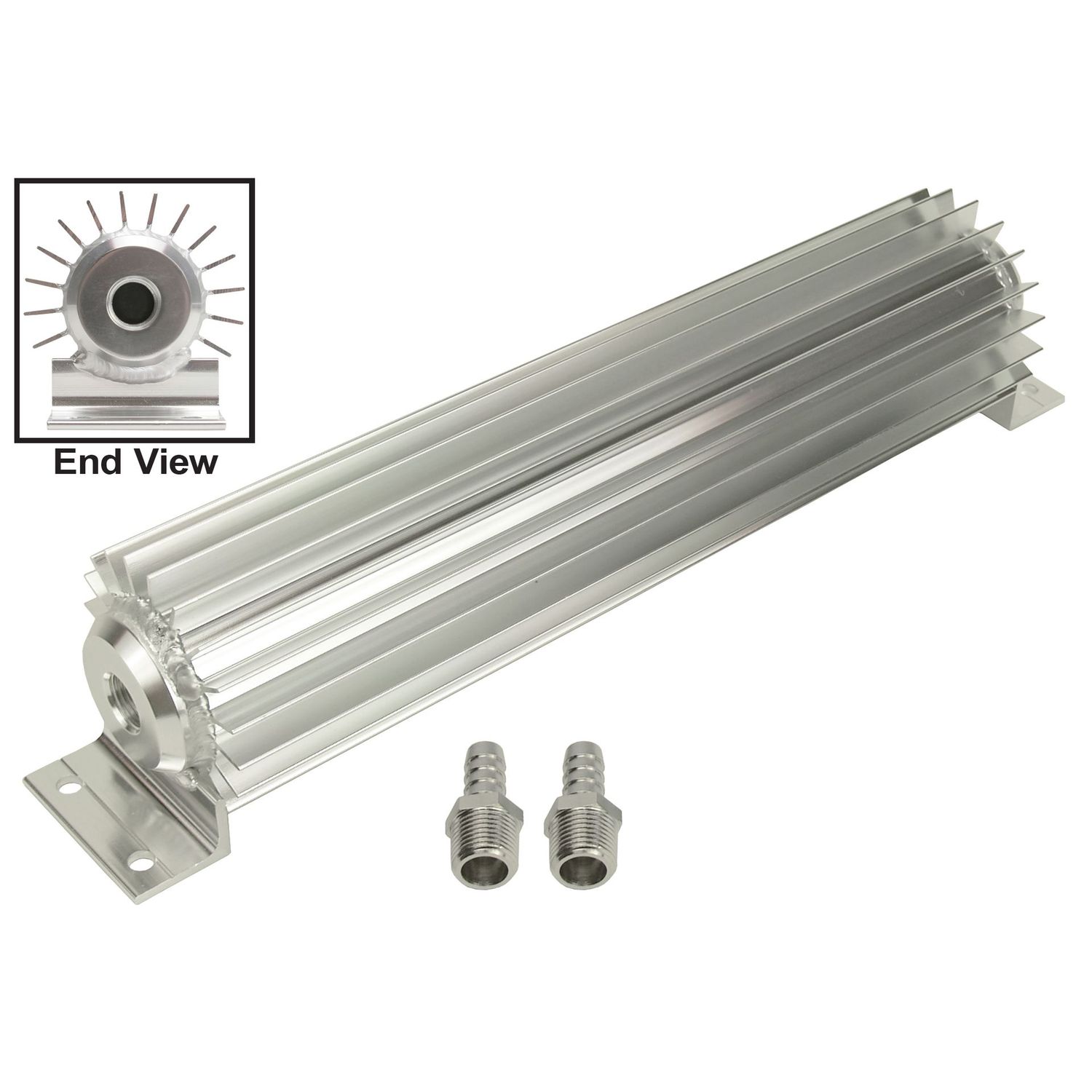 Aluminium Heat Sink Fluid Cooler 10-1/4 Aluminium Heat Sink Fluid Cooler 10-1/4" x 3". 3/8" Npt Inlet Derale (Old) 13250